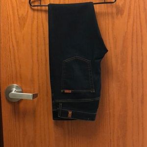 7 For all Mankind dark wash jeans